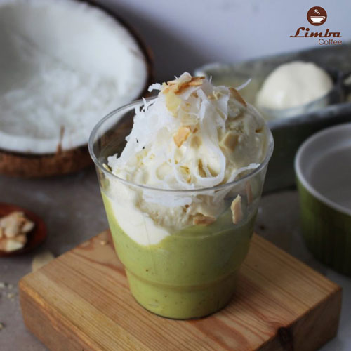 sinh tố bơ kem dừa (Coconut smoothie  butter cream)